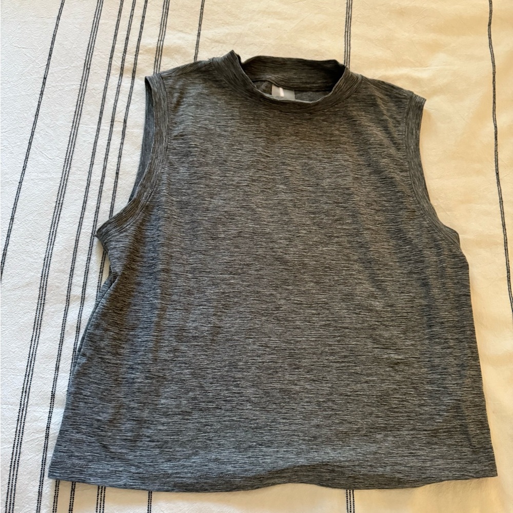 Grey workout top